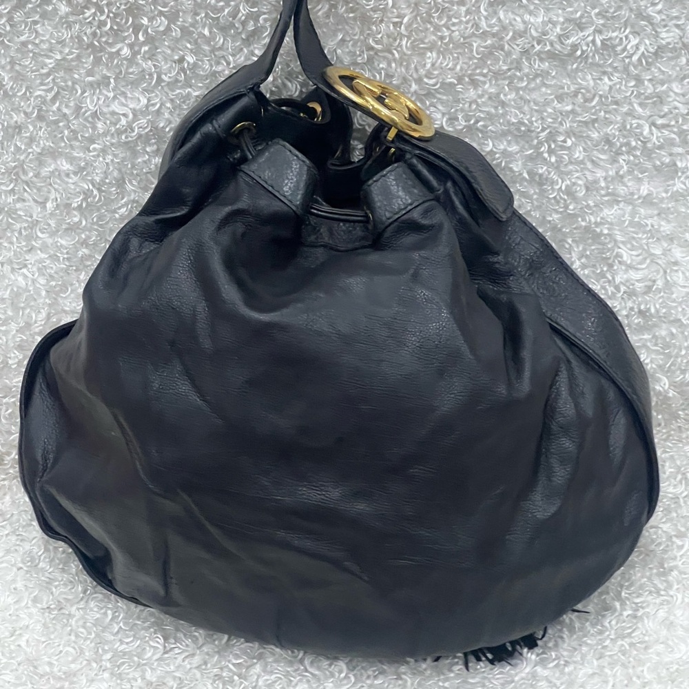 Gucci Leather Hobo Drawstring Shoulder Bag - Picture 5 of 14